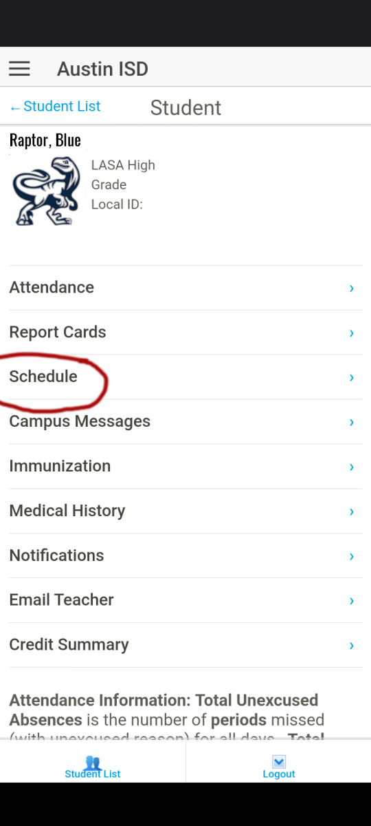 Scheduled is after report cards and before campus messages